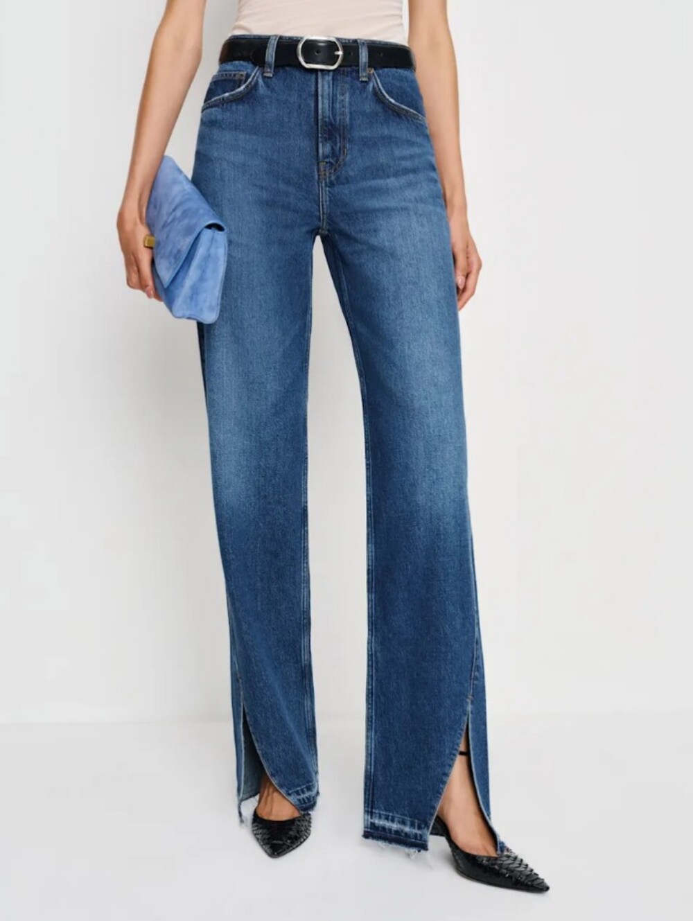 REFORMATION 90s val mid rise straight leg jean - size 31